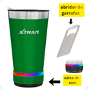 Copo Térmico Bluetooth E Rgb Com Caixa De Som Original Xtrad