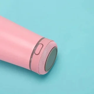 🥤🎶 Copo Térmico 420ML com Abridor de Tampa e Caixa de Som Bluetooth com LED 🌟