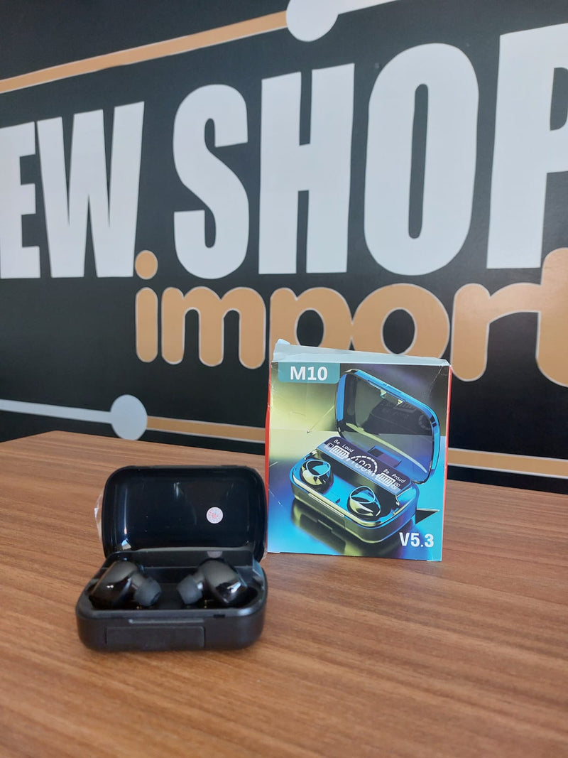 Fone De Ouvido Bluetooth Tws M10 V5.1 + Power Bank 2000mah