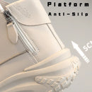 👟Sapatilhas de plataforma alta para mulheres, sapatos casuais, tênis ao ar livre, botas de tênis👟