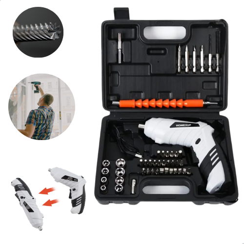 Mini Parafusadeira C/ Bateria Recarregavel Acessorios 47 Pcs 😍